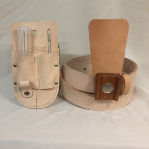 Belt with Magnetic Hive Tool Holder and Pouch